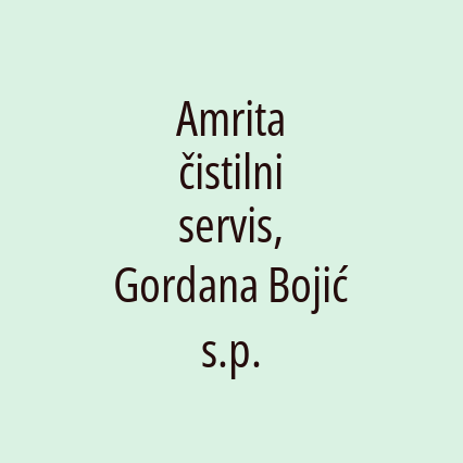 Amrita čistilni servis, Gordana Bojić s.p. - Logotip