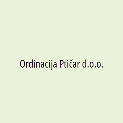 Ordinacija Ptičar d.o.o.