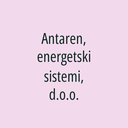 Antaren, energetski sistemi, d.o.o. - Logotip