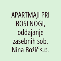 APARTMAJI PRI BOSI NOGI, oddajanje zasebnih sob, Nina Božič s.p. - Logotip