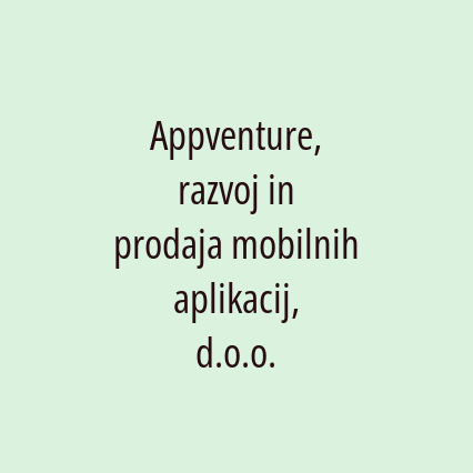 Appventure, razvoj in prodaja mobilnih aplikacij, d.o.o. - Logotip