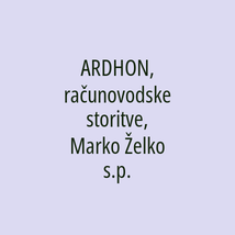 ARDHON, računovodske storitve, Marko Želko s.p. - Logotip