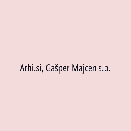 Arhi.si, Gašper Majcen s.p. - Logotip