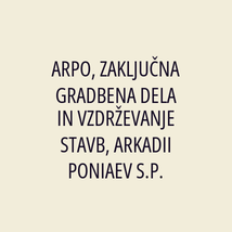 ARPO, ZAKLJUČNA GRADBENA DELA IN VZDRŽEVANJE STAVB, ARKADII PONIAEV S.P. - Logotip