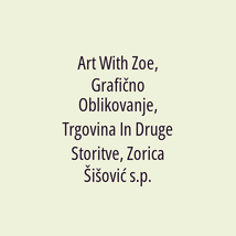 Art With Zoe, Grafično Oblikovanje, Trgovina In Druge Storitve, Zorica Šišović s.p. - Logotip