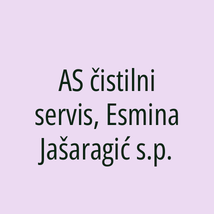 AS čistilni servis, Esmina Jašaragić s.p. - Logotip