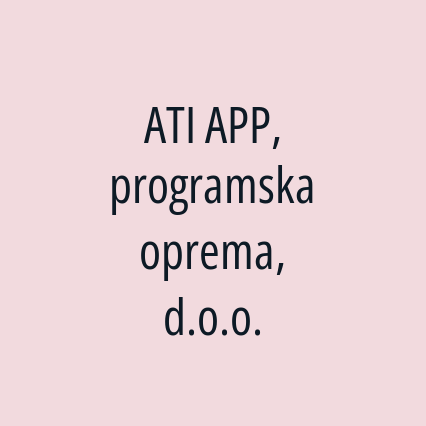 ATI APP, programska oprema, d.o.o. - Logotip