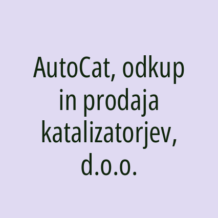 AutoCat, odkup in prodaja katalizatorjev, d.o.o. - Logotip