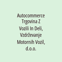 Autocommerce Trgovina Z Vozili In Deli, Vzdrževanje Motornih Vozil, d.o.o. - Logotip