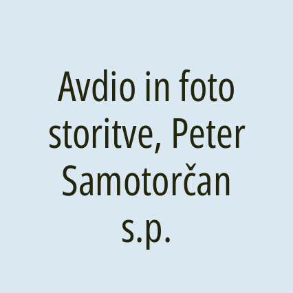 Avdio in foto storitve, Peter Samotorčan s.p. - Logotip