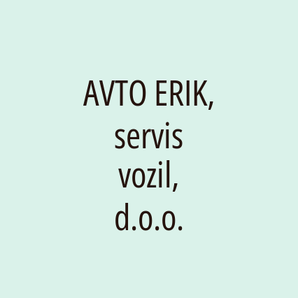 AVTO ERIK, servis vozil, d.o.o. - Logotip