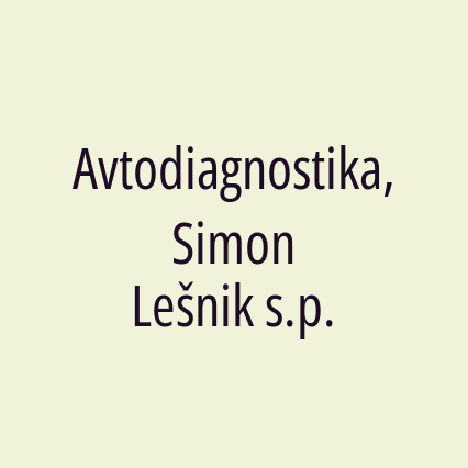 Avtodiagnostika, Simon Lešnik s.p. - Logotip