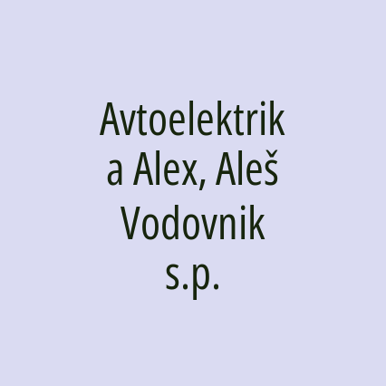 Avtoelektrika Alex, Aleš Vodovnik s.p. - Logotip