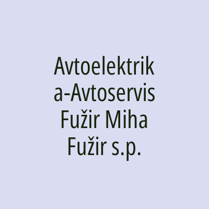 Avtoelektrika-Avtoservis Fužir Miha Fužir s.p. - Logotip