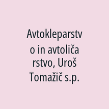 Avtokleparstvo in avtoličarstvo, Uroš Tomažič s.p. - Logotip