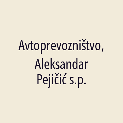 Avtoprevozništvo, Aleksandar Pejičić s.p. - Logotip