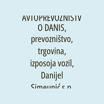 AVTOPREVOZNIŠTVO DANIS, prevozništvo, trgovina, izposoja vozil, Danijel Simeunić s.p. - Logotip