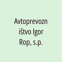 Avtoprevozništvo Igor Rop, s.p. - Logotip