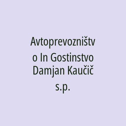 Avtoprevozništvo In Gostinstvo Damjan Kaučič s.p. - Logotip