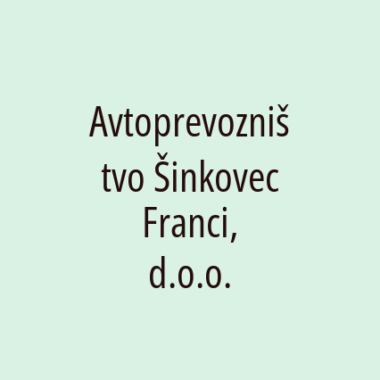 Avtoprevozništvo Šinkovec Franci, d.o.o. - Logotip