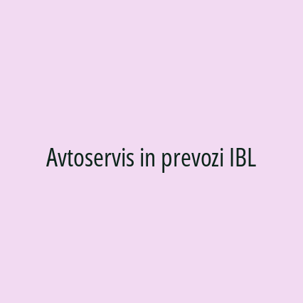 Avtoservis in prevozi IBL - Logotip