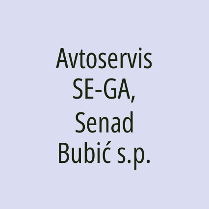 Avtoservis SE-GA, Senad Bubić s.p. - Logotip