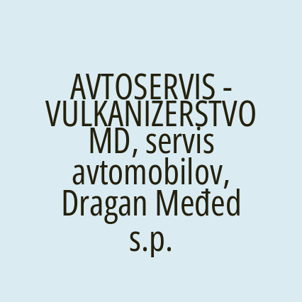AVTOSERVIS - VULKANIZERSTVO MD, servis avtomobilov, Dragan Međed s.p. - Logotip