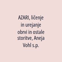 AZARI, ličenje in urejanje obrvi in ostale storitve, Aneja Vohl s.p. - Logotip