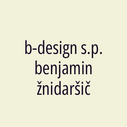 b-design s.p. benjamin žnidaršič - Logotip