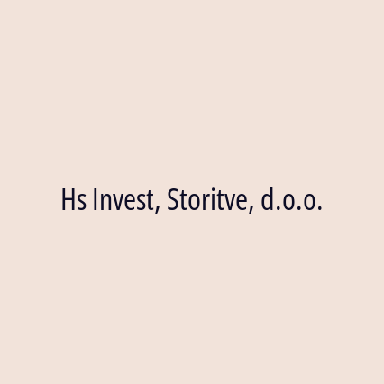 Hs Invest, Storitve, d.o.o.