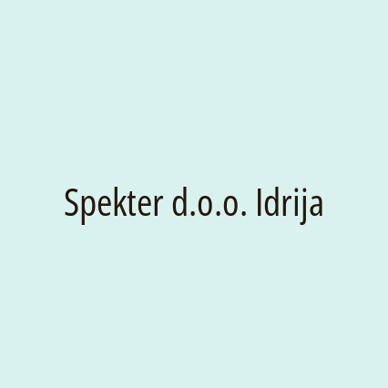 Spekter d.o.o. Idrija