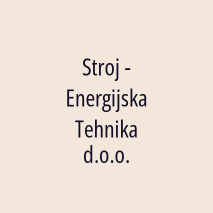 Stroj - Energijska Tehnika d.o.o. - Logotip