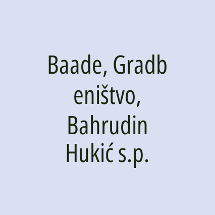 Baade, Gradbeništvo, Bahrudin Hukić s.p. - Logotip