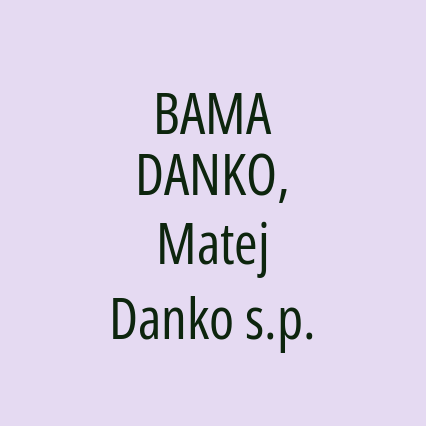 BAMA DANKO, Matej Danko s.p. - Logotip