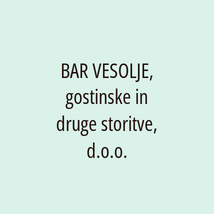 BAR VESOLJE, gostinske in druge storitve, d.o.o. - Logotip