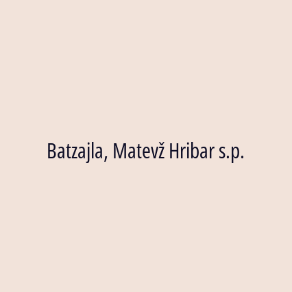 Batzajla, Matevž Hribar s.p. - Logotip