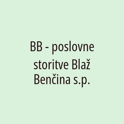 BB - poslovne storitve Blaž Benčina s.p. - Logotip