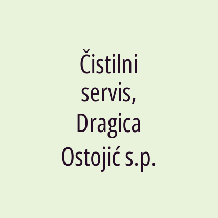 Čistilni servis, Dragica Ostojić s.p.