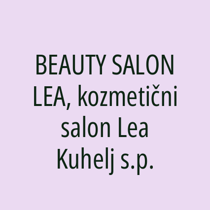 BEAUTY SALON LEA, kozmetični salon Lea Kuhelj s.p. - Logotip