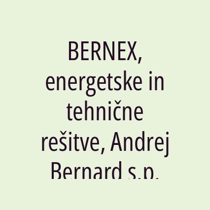 BERNEX, energetske in tehnične rešitve, Andrej Bernard s.p. - Logotip