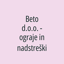 Beto d.o.o. - ograje in nadstreški - Logotip