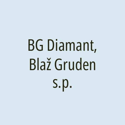 BG Diamant, Blaž Gruden s.p. - Logotip