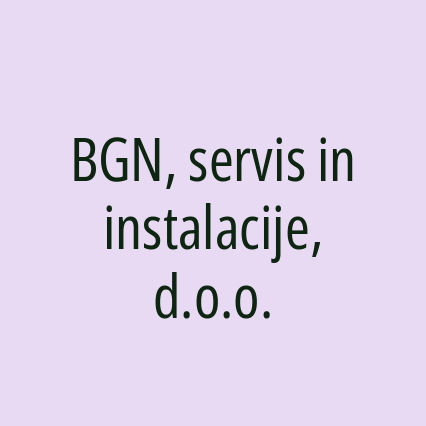 BGN, servis in instalacije, d.o.o. - Logotip