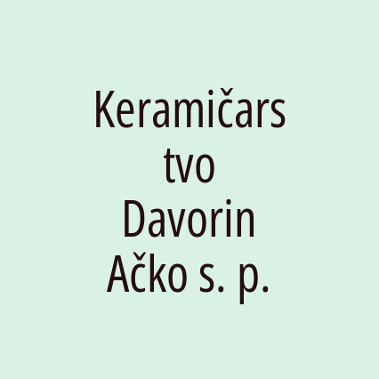 Keramičarstvo Davorin Ačko s. p.