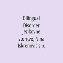 Bilingual Disorder jezikovne storitve, Nina Iskrenović s.p. - Logotip