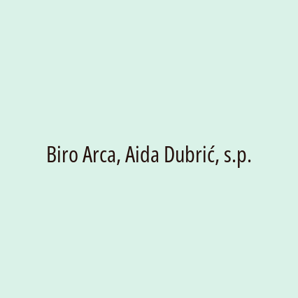 Biro Arca, Aida Dubrić, s.p. - Logotip