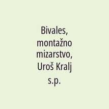 Bivales, montažno mizarstvo, Uroš Kralj s.p. - Logotip