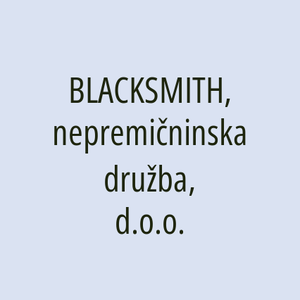 BLACKSMITH, nepremičninska družba, d.o.o. - Logotip