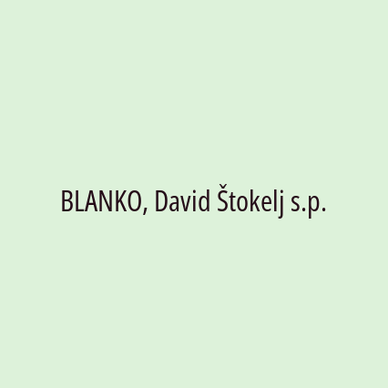 BLANKO, David Štokelj s.p. - Logotip