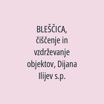 BLEŠČICA, čiščenje in vzdrževanje objektov, Dijana Ilijev s.p. - Logotip